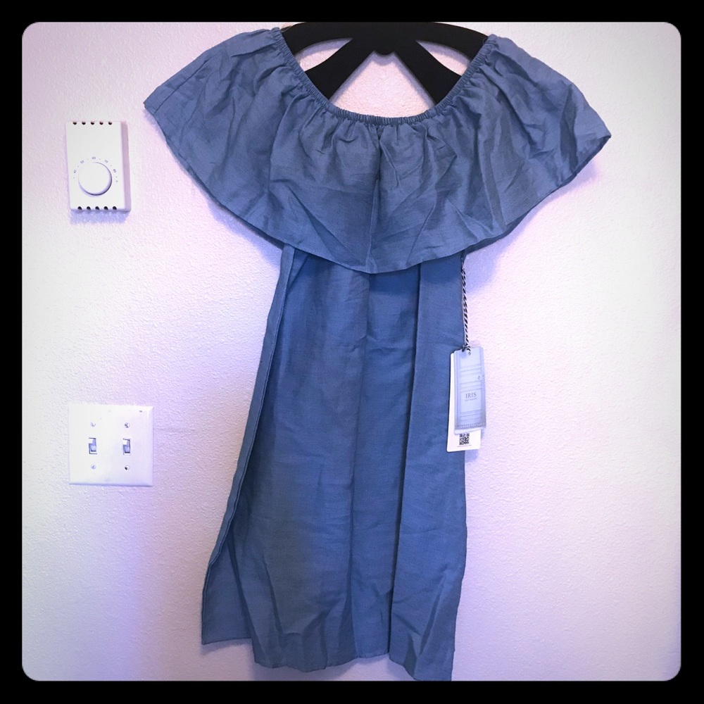 Off the shoulder Denim Dress